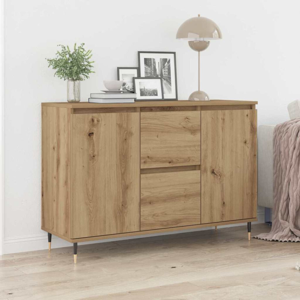 Vidaxl Sideboard Artisan Oak 101.5 X 35 X 70 Cm Engineered Wood