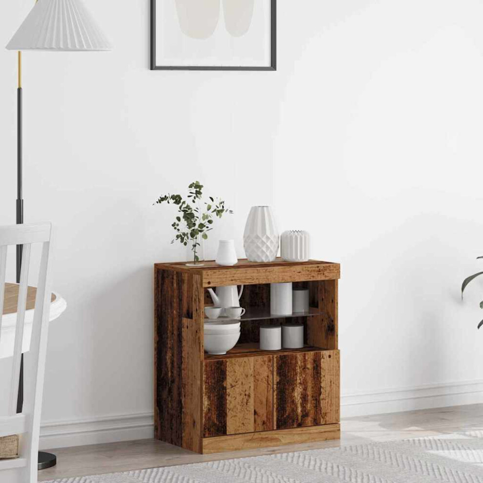 VIDAXL Engineered Wood Sideboard - Brown - 60.5 cm - Image 2
