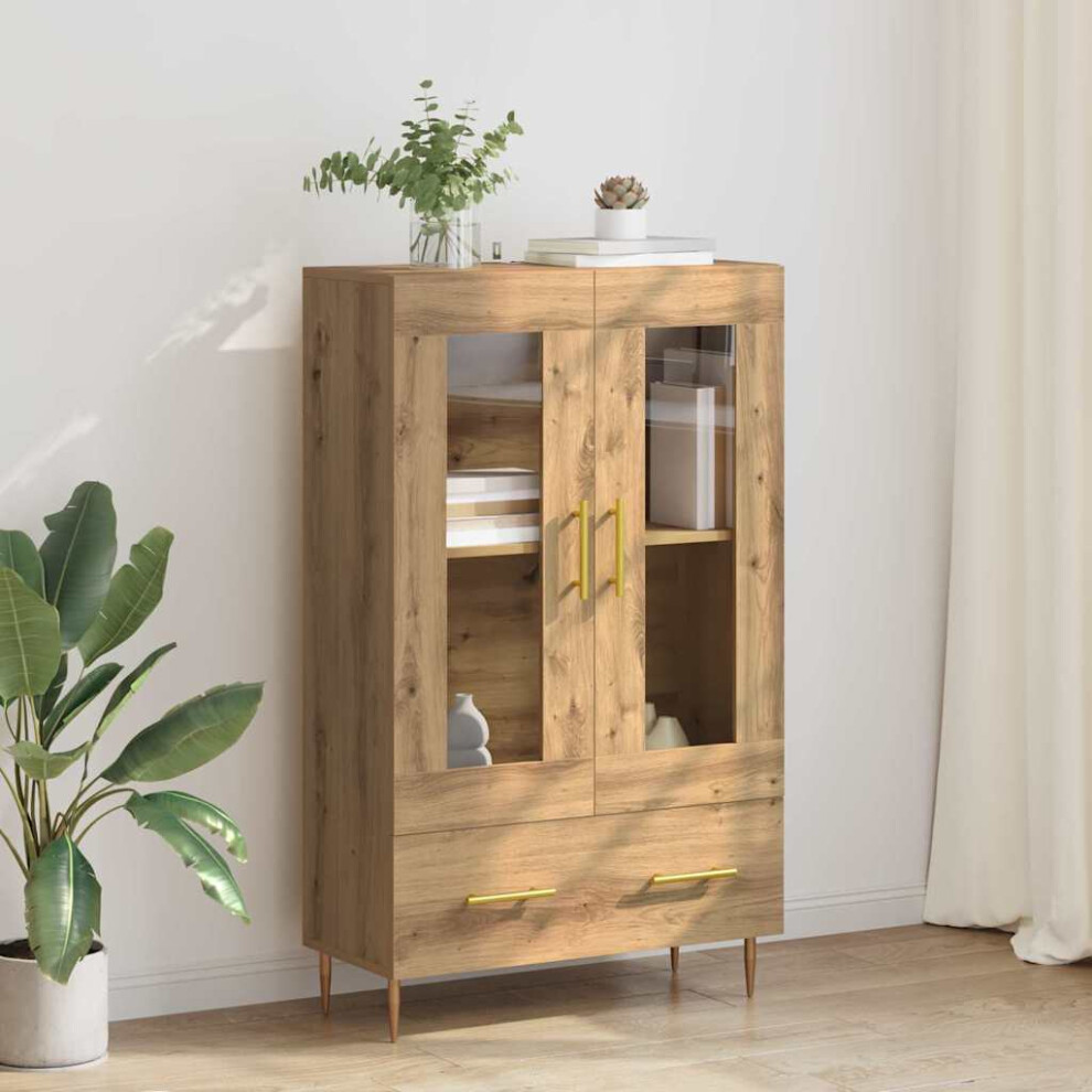 Vidaxl Highboard With Drawer Artisan Oak 69.5 X 31 X 115 Cm