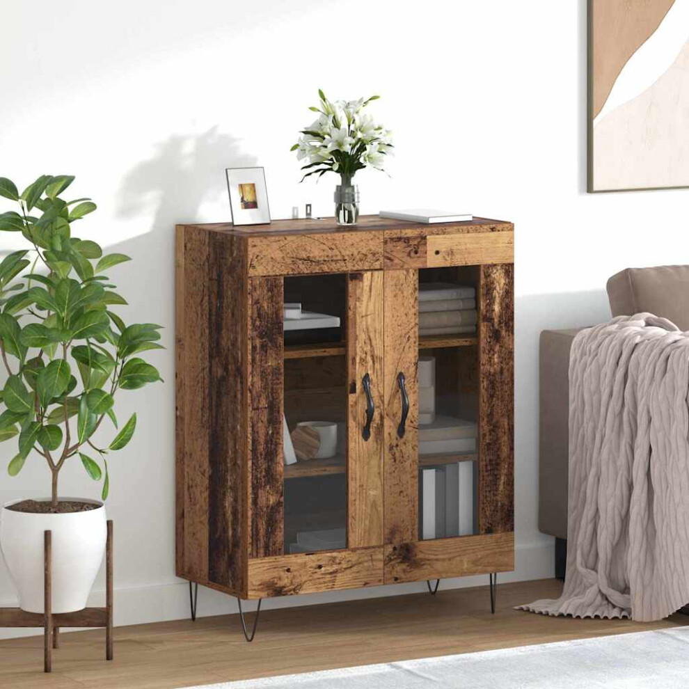 Vidaxl Sideboard Old Wood 69.5 X 34 X 90 Cm Engineered Wood