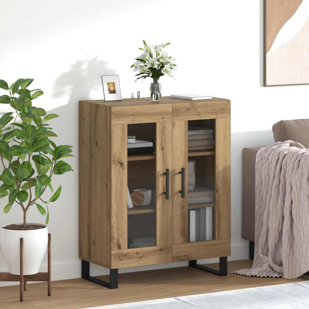 Vidaxl Sideboard Artisan Oak 69.5 X 34 X 90 Cm Engineered Wood