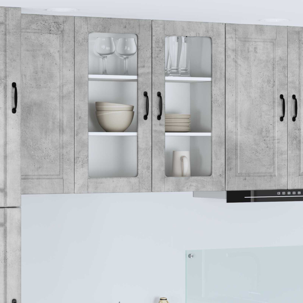 Vidaxl Kitchen Wall Cabinet Brown Oak 60 X 31 X 80 Cm Engineered Wood - Image 2