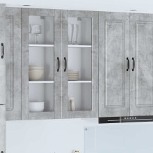 vidaXL Dishwasher Panel Concrete Grey 40 x 31 x 100 cm Engineered Wood