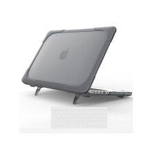 for MacBook Pro 15 inch with Retina Dispaly Model A1398 2012-2015 Release, Keyboard Cover Heavy Duty Plastic Hard Shell Case with Fold Kickstand, Keyb