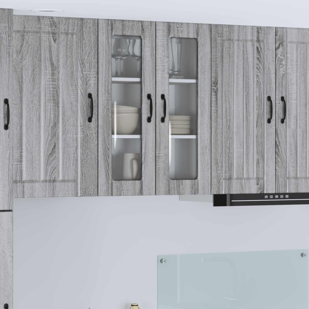 Vidaxl Dishwasher Panel Lucca Grey Sonoma 60 X 31 X 80 Cm