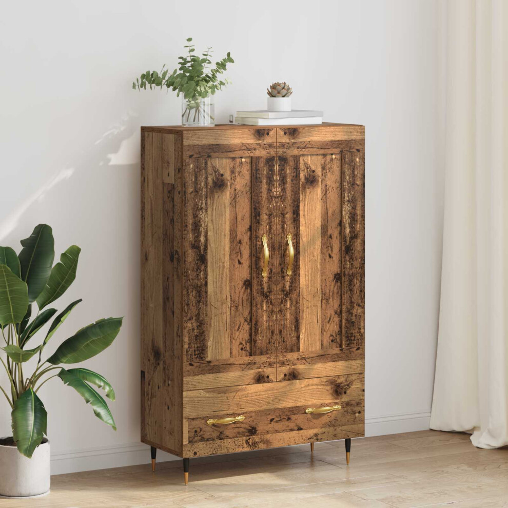 Vidaxl Highboard Old Wood 69.5 X 31 X 115 Cm Engineered Wood