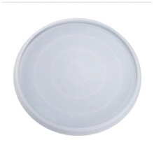 Handmade Round Coaster UV Crystal Epoxy Resin Mold Tray Cup Mat Casting Silicone Mould Handicrafts Serving Plate Mould Clear