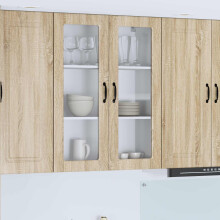 vidaXL Dishwasher Panel Sonoma Oak 80 x 31 x 100 cm Engineered Wood