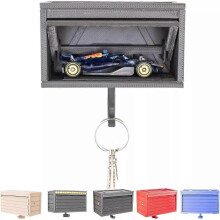 (E) Car Garage Key Holder with Opening Door, Key Holder for Wall