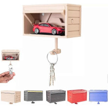 (C) Car Garage Key Holder with Opening Door, Key Holder for Wall