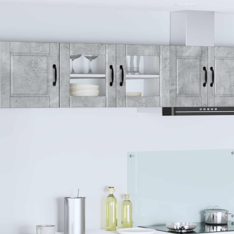 Vidaxl Dishwasher Panel Concrete Grey 80 X 31 X 40 Cm Engineered Wood