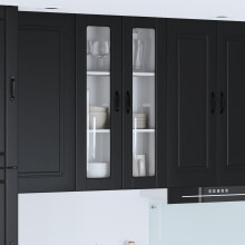 vidaXL Dishwasher Panel Black 60 x 31 x 100 cm Engineered Wood