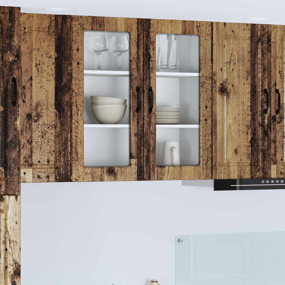 Vidaxl Dishwasher Panel Old Wood 80 X 31 X 80 Cm Engineered Wood