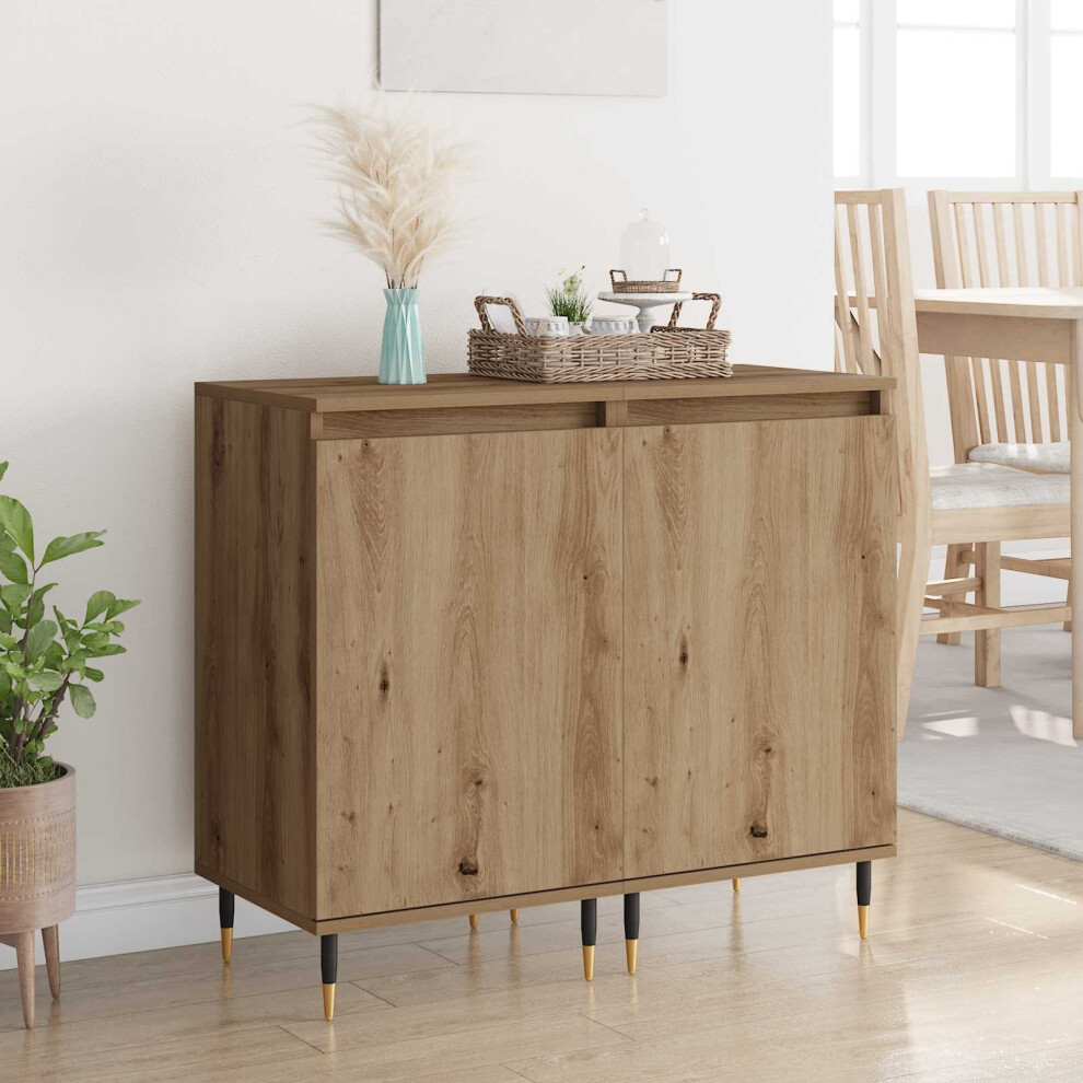 Vidaxl Sideboard 2 Pcs Artisan Oak 40 X 35 X 70 Cm