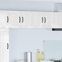 vidaXL Dishwasher Panel 2 pcs High Gloss White 60 x 31 x 40 cm
