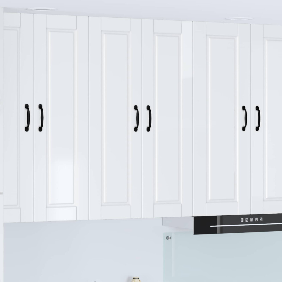 Vidaxl Dishwasher Panel With Shelf High Gloss White 60 X 31 X 100 Cm 8721359463606