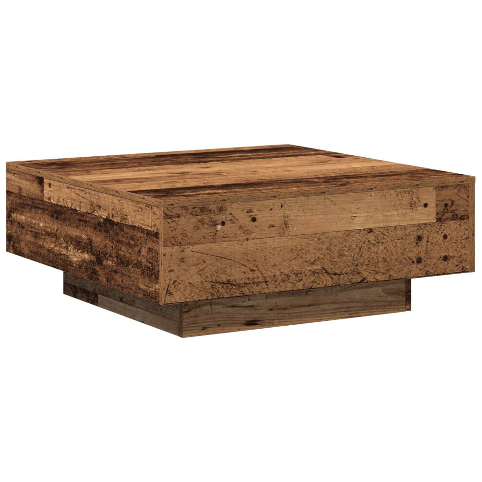 vidaXL - Coffee Table - 80 x 80 x 31 cm - Brown - Image 2