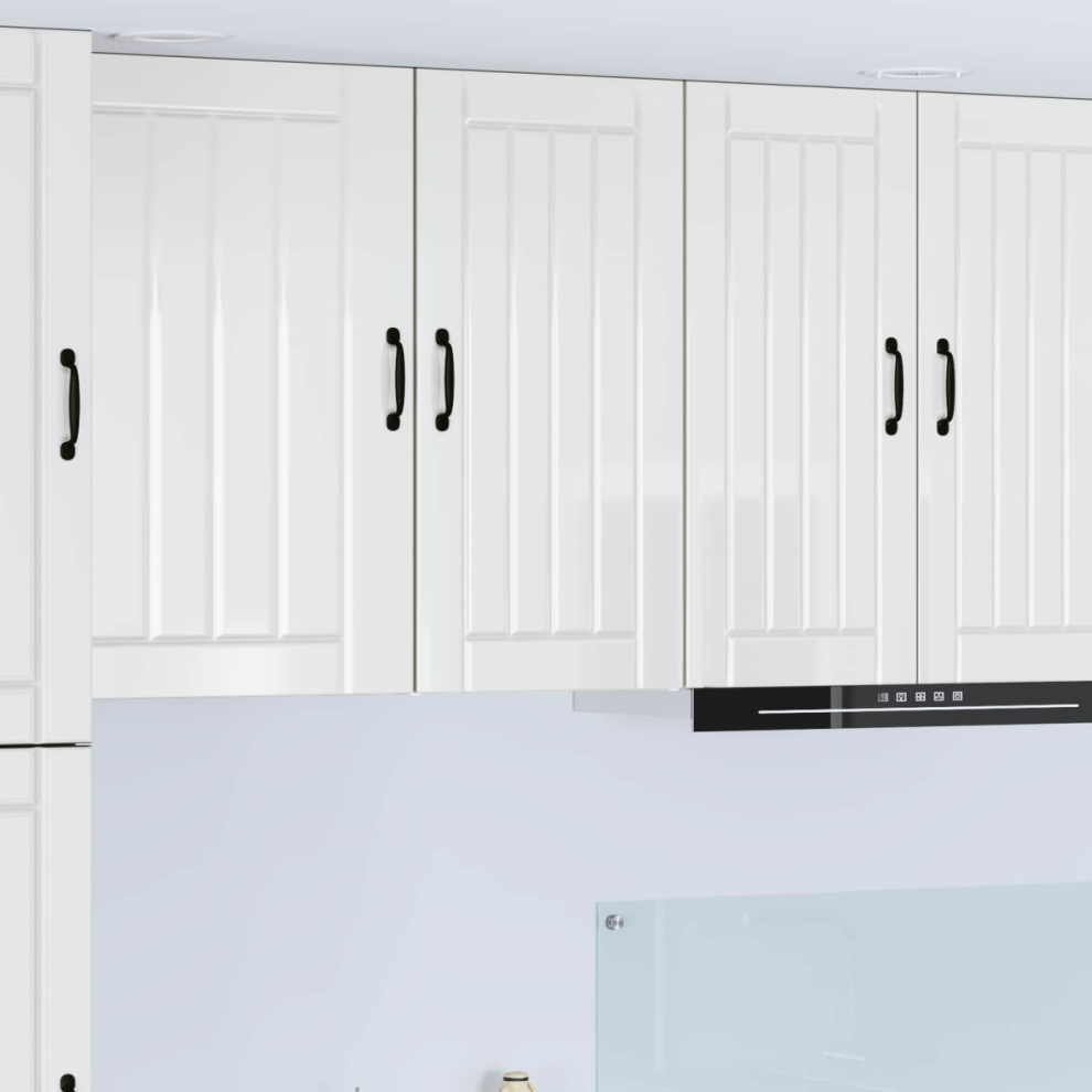 Vidaxl Dishwasher Panel Lucca High Gloss White 40 X 31 X 80 Cm 8721359459005