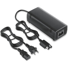 Power Supply for Xbox 360 Slim with Power Cord, [2022 Enhanced Quieter Version] AC Adapter Power Brick Replacement Charger for Xbox 360 Slim Console