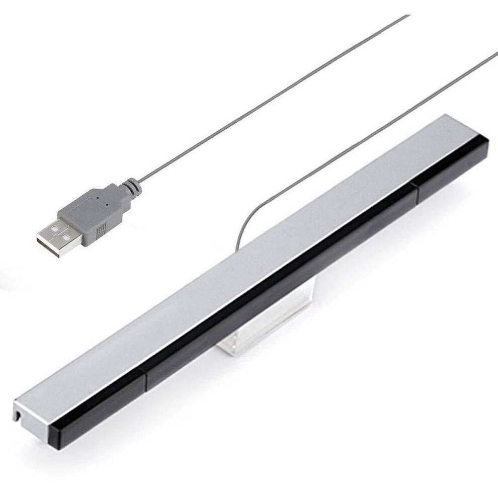 For Usb Wii Sensor Bar, Infrared Ir Ray Motion Sensor Signal Receiver For Nintendo Wii And Wii U Console Usb Port With Stable Stand 609808355444