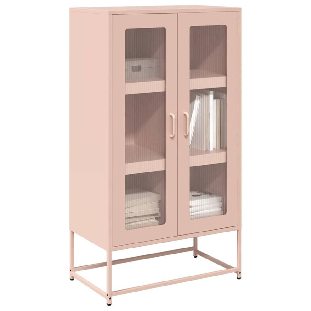 VIDAXL Highboard - Steel - Pink - Image 2