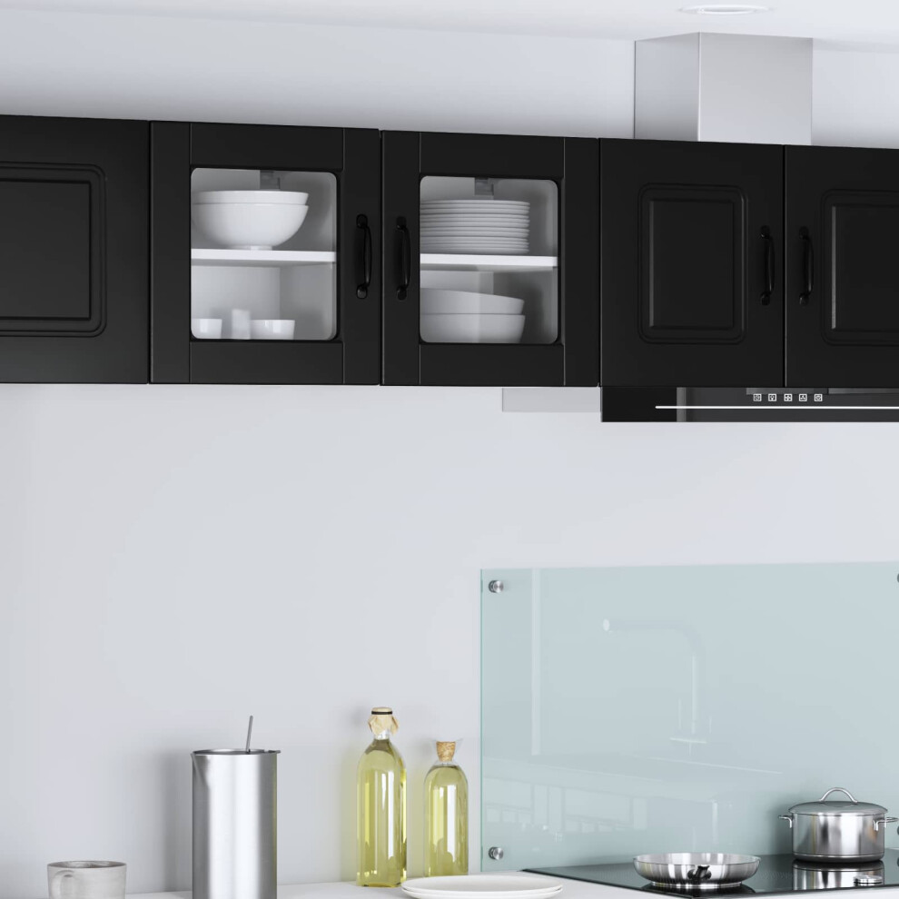 Vidaxl Dishwasher Panel Black 40 X 31 X 40 Cm Engineered Wood
