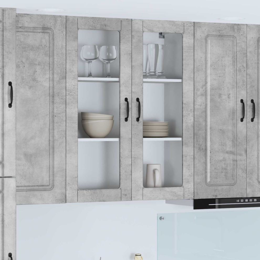 Vidaxl Dishwasher Panel Kalmar Concrete 80 X 31 X 100 Cm Grey