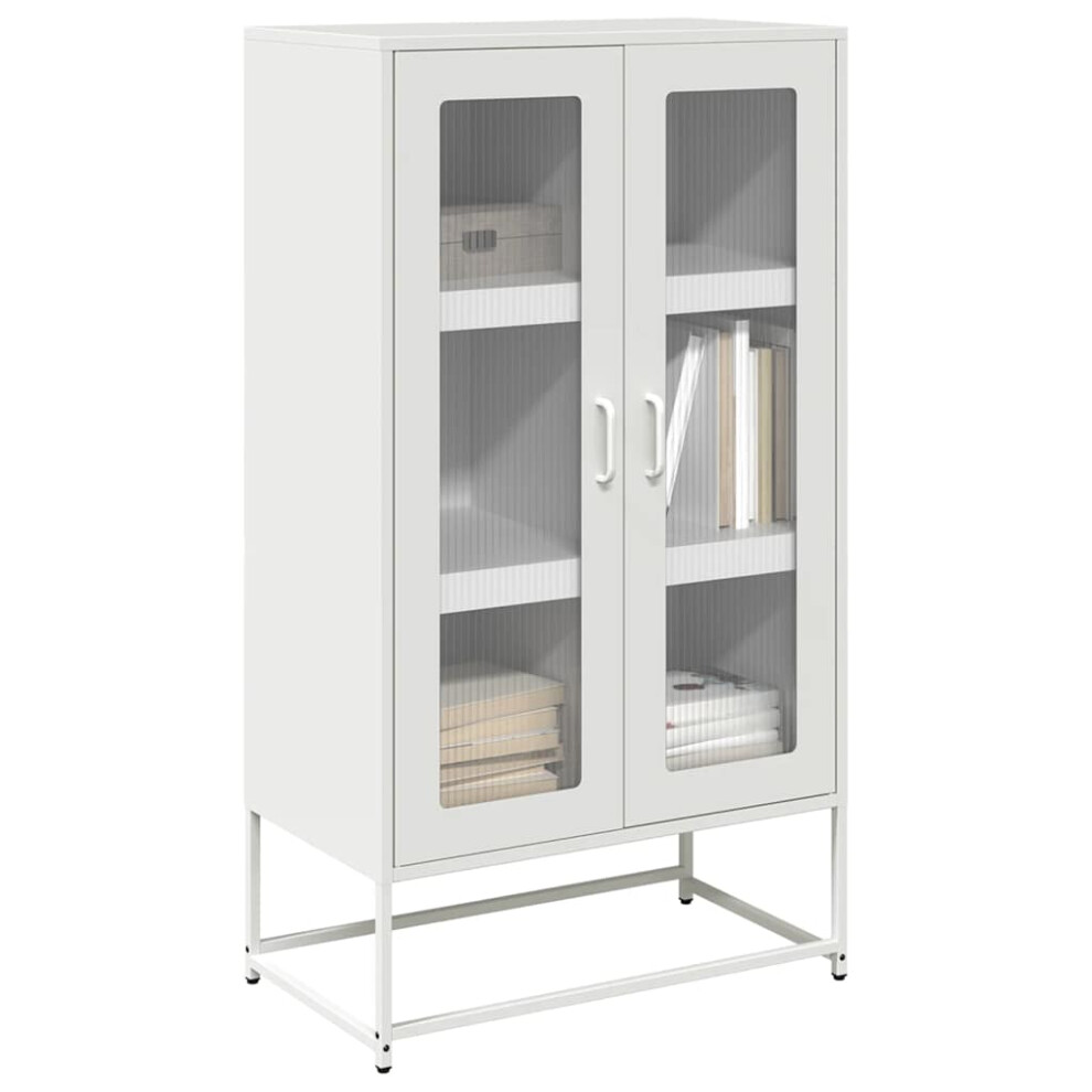 VIDAXL Highboard - Steel - White - Image 2