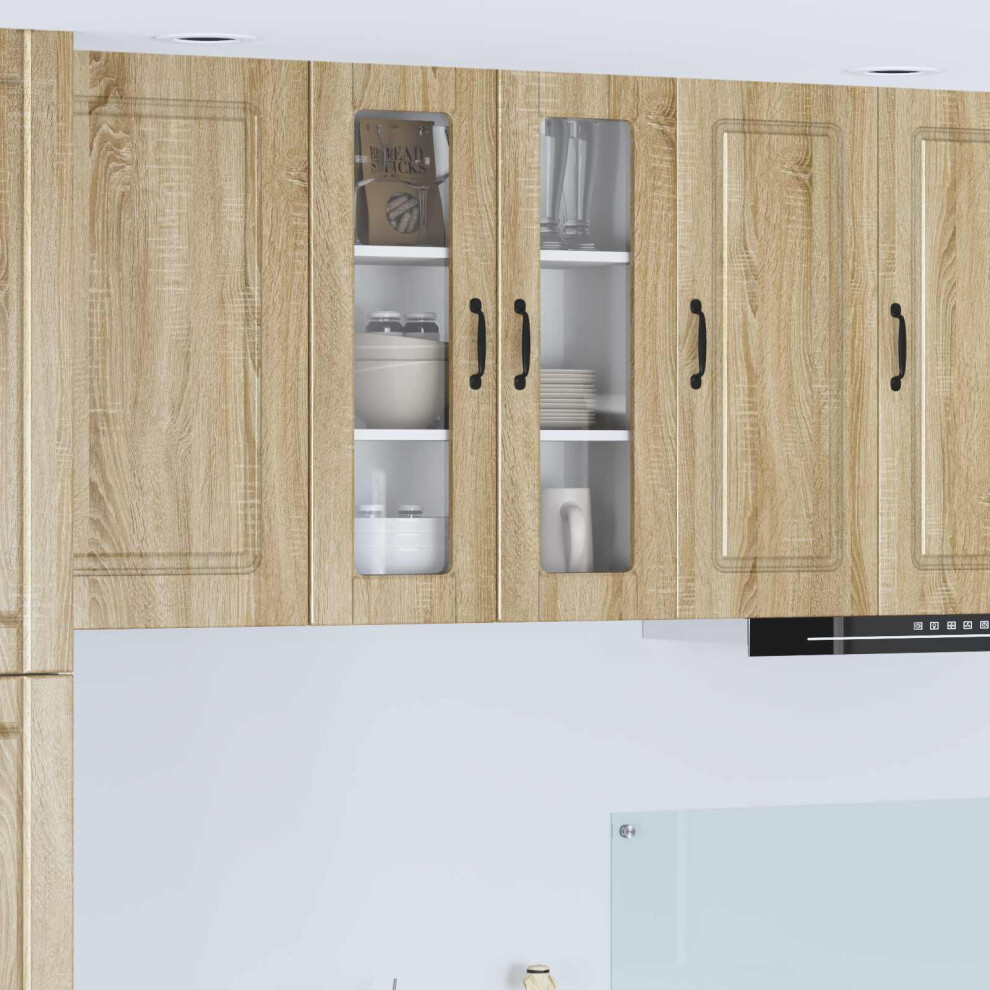 Vidaxl Dishwasher Panel Sonoma Oak 60 X 31 X 80 Cm Engineered Wood