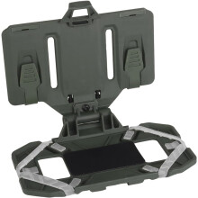 (Green) Foldable 4.7"-6.7" Screen Phone Holder for Tactical Vest - Molle Carrier Board Mount