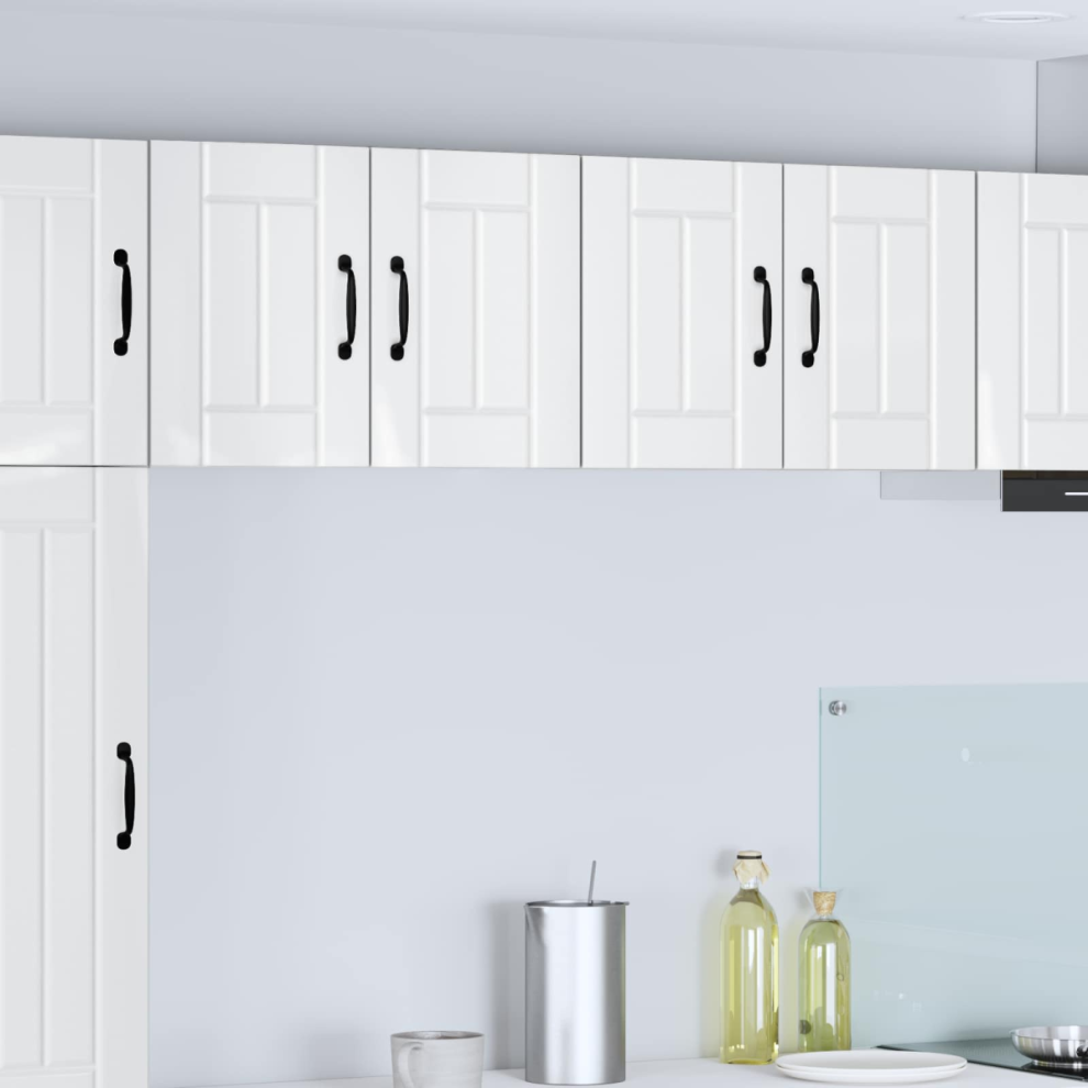 Vidaxl Kitchen Wall Cabinets 2 Pcs High Gloss White 60 X 31 X 40 Cm - Image 2