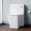 NES Home Elora Back To Wall Toilet Pan With Concealed Cistern WC Unit Set 4