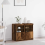 VidaXL vidaXL LED Sideboard Brown 81 x 37 x 66.5 cm Engineered Wood 1