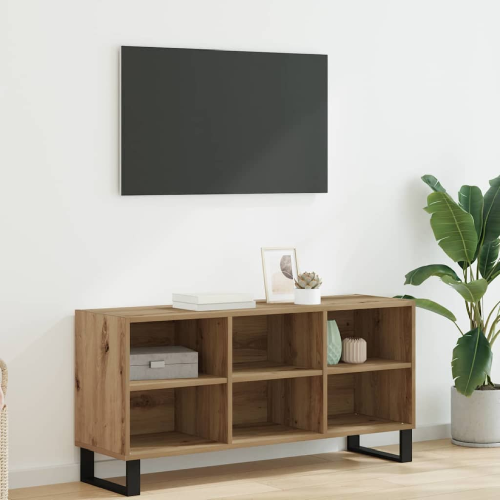 Vidaxl Tv Cabinet Artisan Oak 103.5 X 30 X 50 Cm Engineered Wood