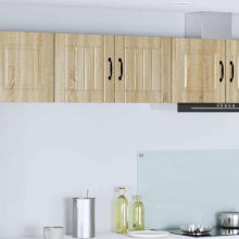 vidaXL Wandschrank LUCCA 2 stk. Sonoma-Eiche Holzwerkstoff