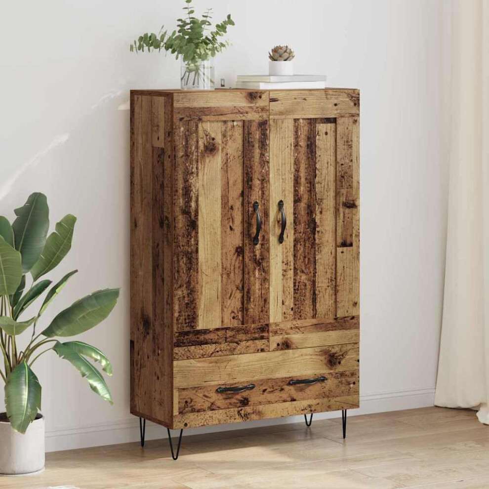 Vidaxl Highboard Old Wood 69.5 X 31 X 115 Cm Engineered Wood