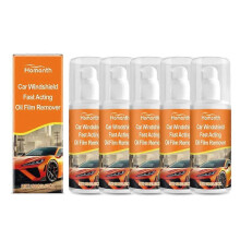 (5PCS) 1-5x Oil film remover car windshield cleaning decontamination rainproof waterproof brightening cleaner 100G