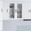 VidaXL vidaXL Dishwasher Panel Lucca 2 pcs High Gloss White 40 x 31 x 80 cm 1