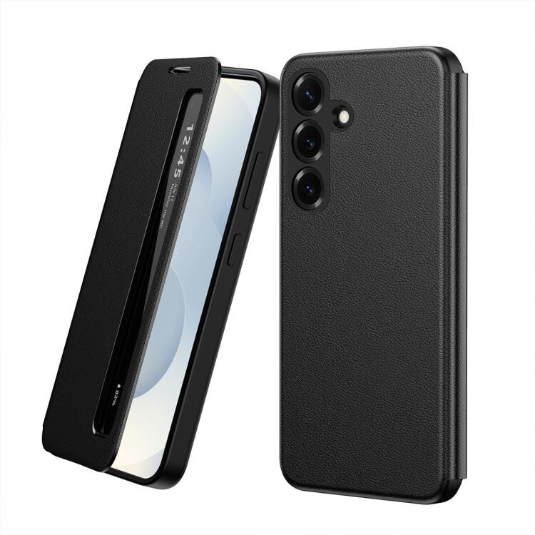 Leather Case Compatible Gift Samsung Galaxy S26+ 5G Smart Window Phone ...