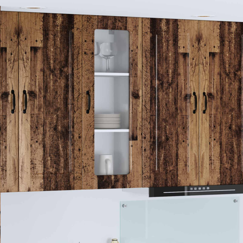 VIDAXL Old Wood Kitchen Wall Cabinet - Engineered Wood - 40cm - Image 4