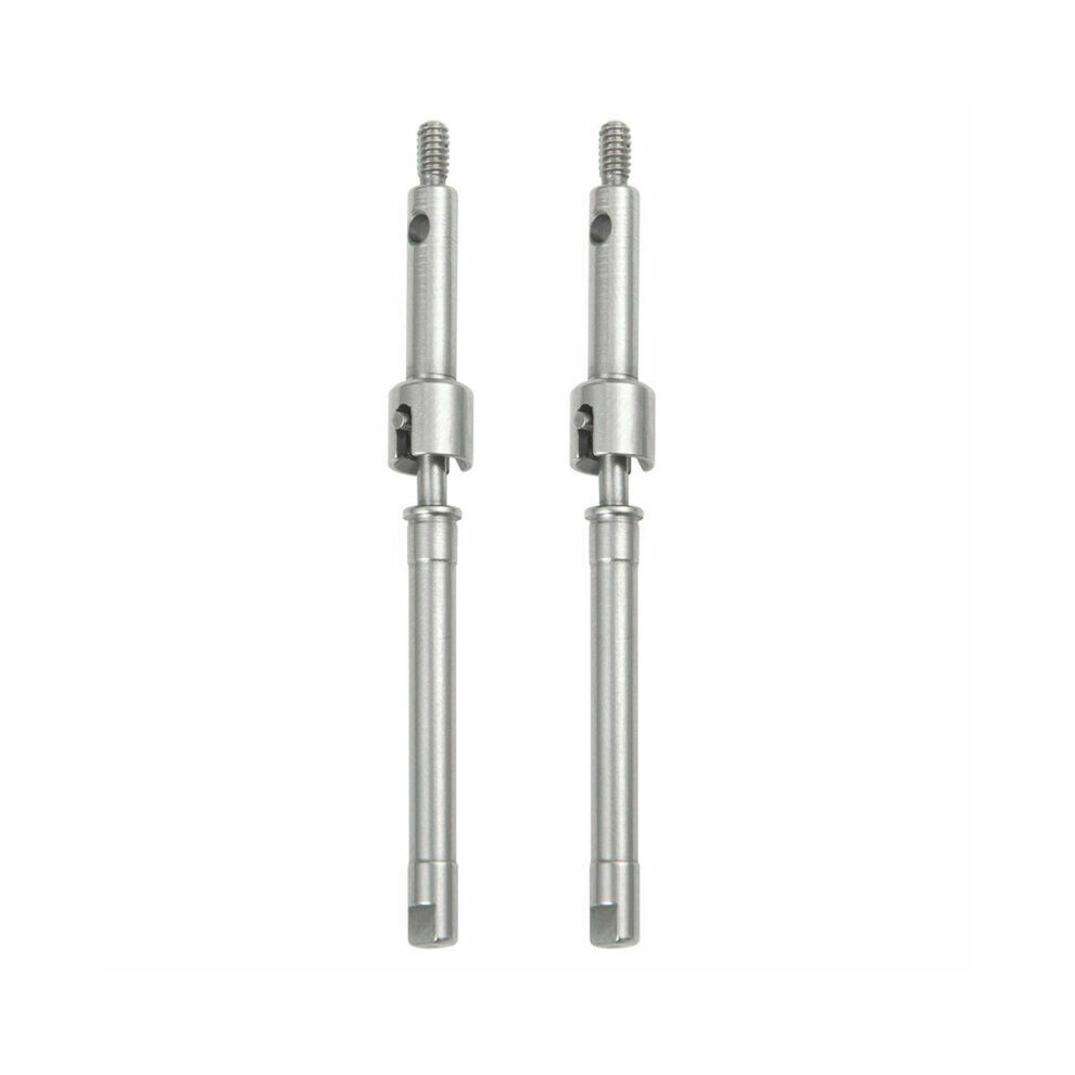 (1 Pair Front Cvd Drive Shaft) Stainless Steel Front Rear Cvd Drive Shaft For Axial Scx24 90081 1/24 Rc Crawler 110691699183