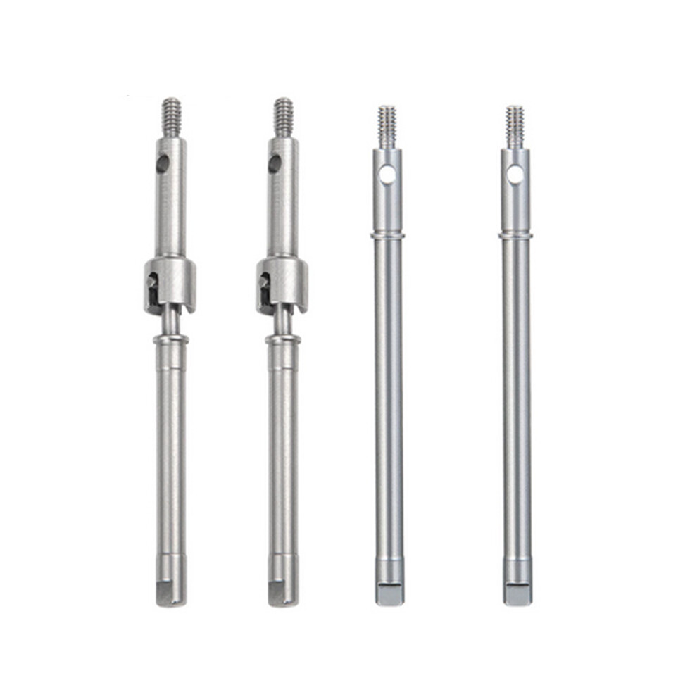 (Front+Rear Drive Shaft) Stainless Steel Front Rear Cvd Drive Shaft For Axial Scx24 90081 1/24 Rc Crawler 110691699206