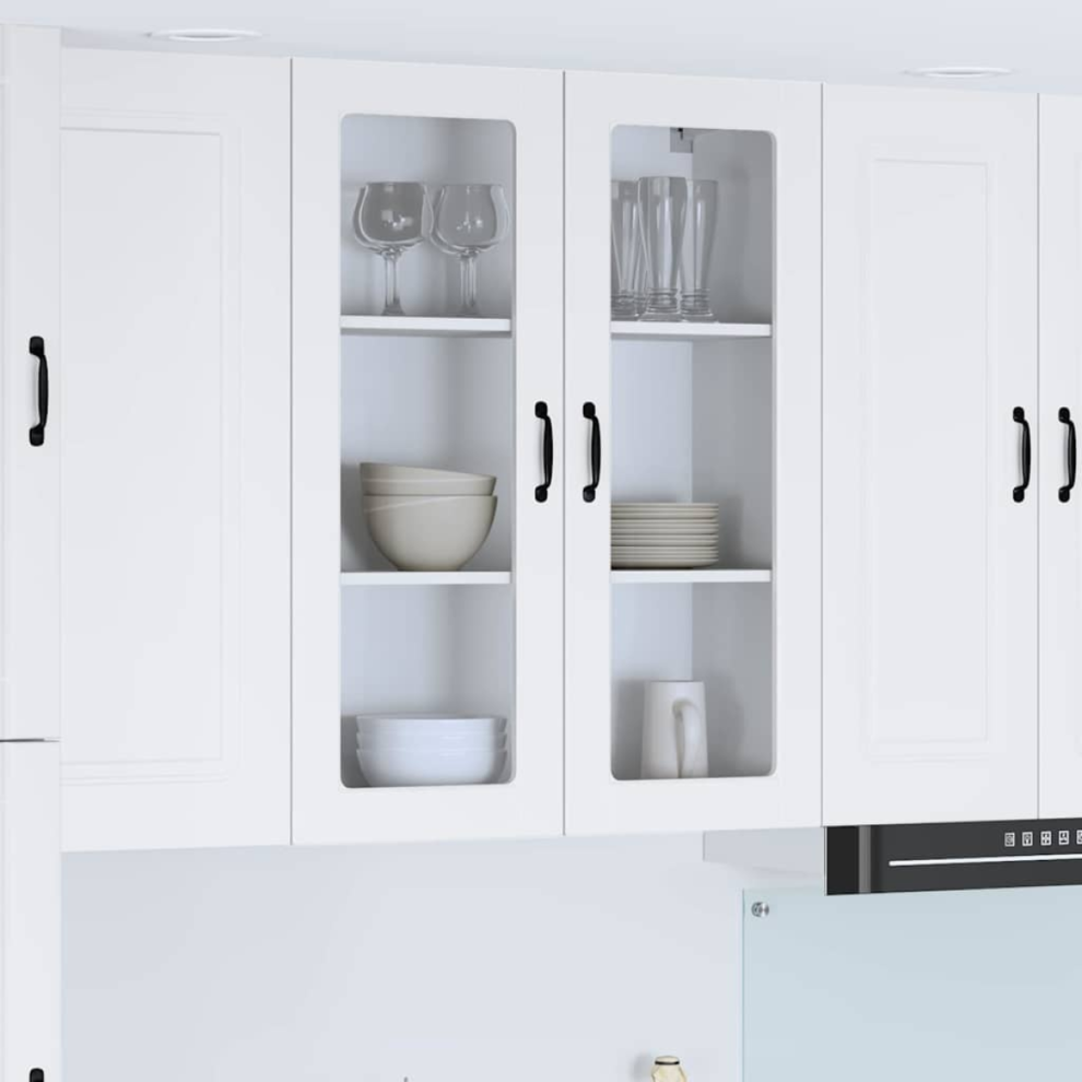 Vidaxl Kitchen Wall Cabinet White 60 X 31 X 100 Cm Engineered Wood - Image 2