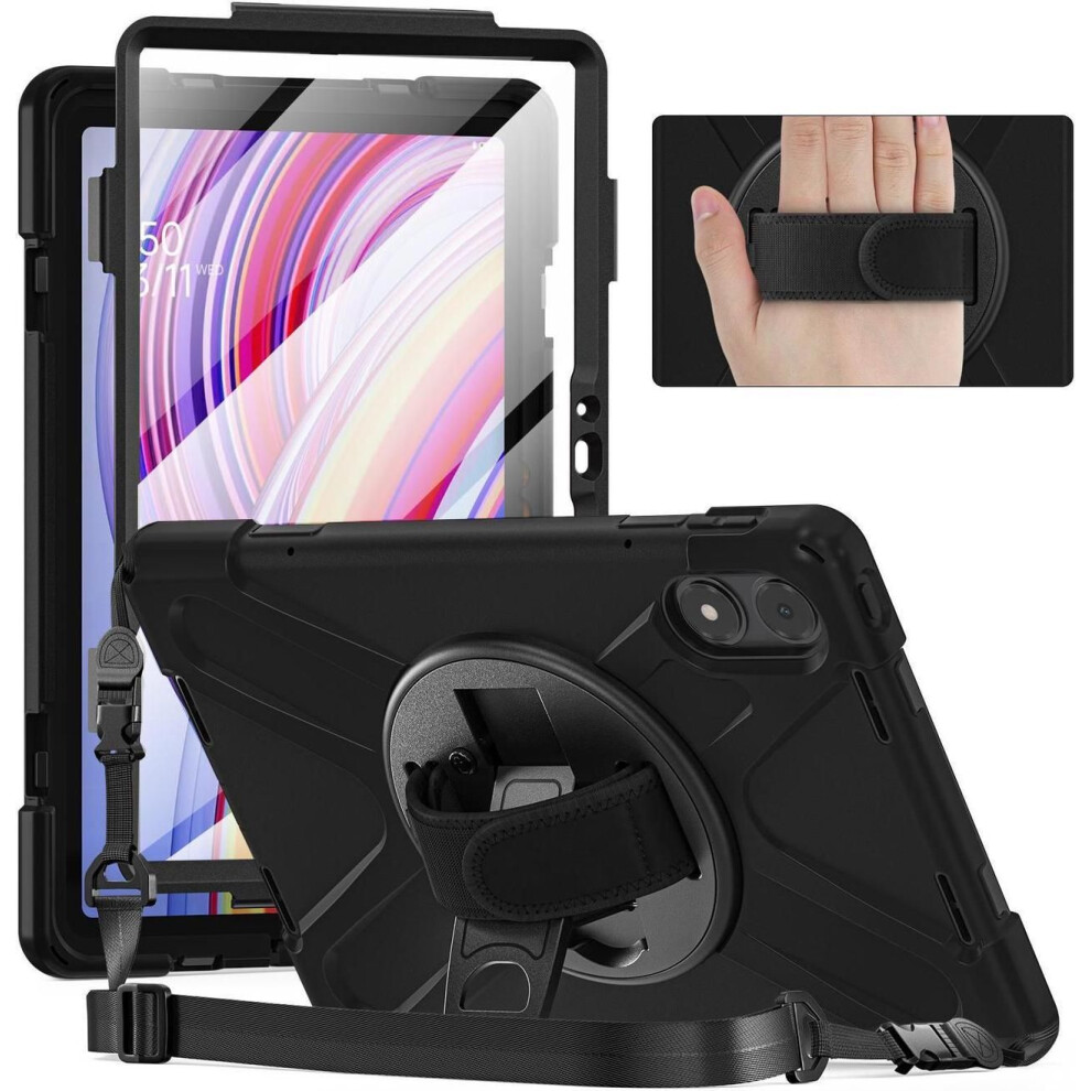Case For Xiaomi Redmi Pad Pro 12.1 Inch 2024 / Xiaomi Poco Pad 12.1" Shockproof Cover With Screen Protector Pencil Holder, 360 Rotating Hand Strap & 609808351941