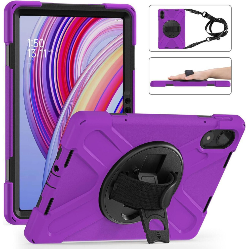 Case For Xiaomi Redmi Pad Pro 12.1 Inch 2024 / Xiaomi Poco Pad 12.1" Shockproof Cover With Screen Protector Pencil Holder, 360 Rotating Hand Strap & 609808351996