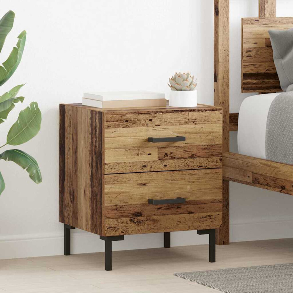 Vidaxl Bedside Cabinet Old Wood 40 X 35 X 47.5 Cm Engineered Wood