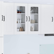 vidaXL Dishwasher Panel Kalmar White 40 x 31 x 80 cm Engineered Wood