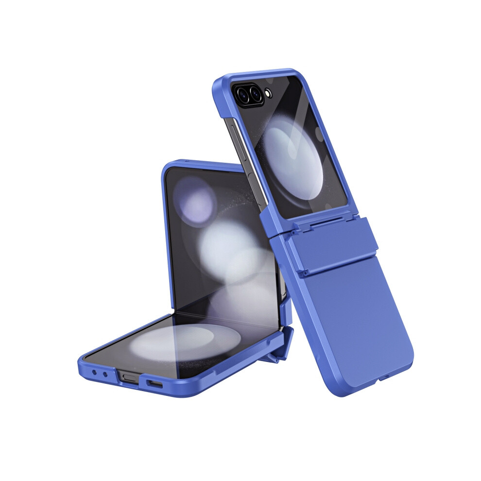 Compatible Gift Samsung Galaxy Z Flip7 Fe / Flip6 Diamond Case-Film Integral Hinge Shockproof Phone Case(Blue):For Samsung Galaxy Z Flip7 Fe / Flip6 Blue 4553314203712