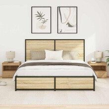 vidaXL Bedside Cabinet with Drawer 2 pcs Artisan Oak 50 x 40 x 45 cm