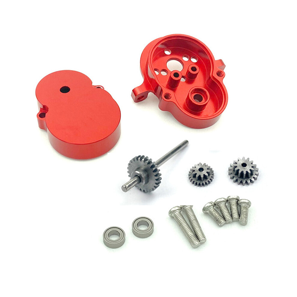 Wpl D12 Metal Gearbox With Motor Gear For 1/10 Wpl D12 Rc Truck Car Upgrade Part 110691699336